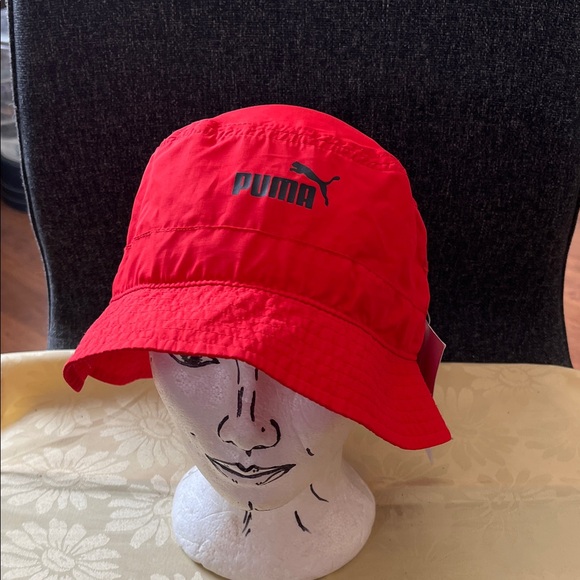Puma Red Bucket Hat - Picture 1 of 7